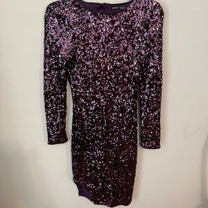Purple Sequin Dress Size 6